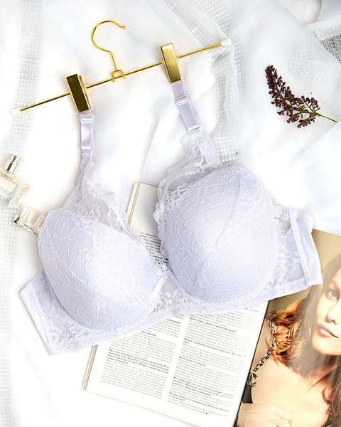 Royalfashion Дамски сутиен, украсен с дантела