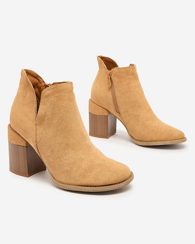 Royalfashion Дамски ботуши на ток Ricteas Camel