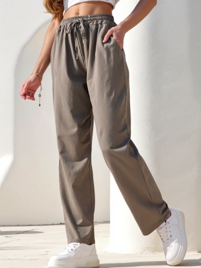Royalfashion Памучни прави дамски панталони