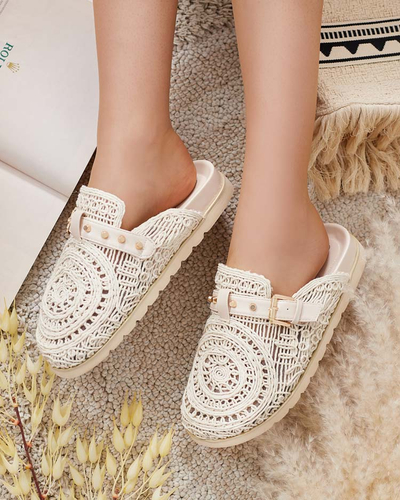 Royalfashion Дамски джапанки с бродерия Leronip