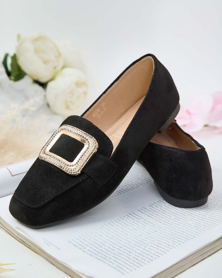 Royalfashion Дамски мокасини с катарама Serbento