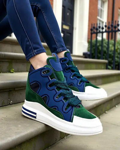 Royalfashion Високи спортни обувки за жени с незабележима платформа Oblaffi