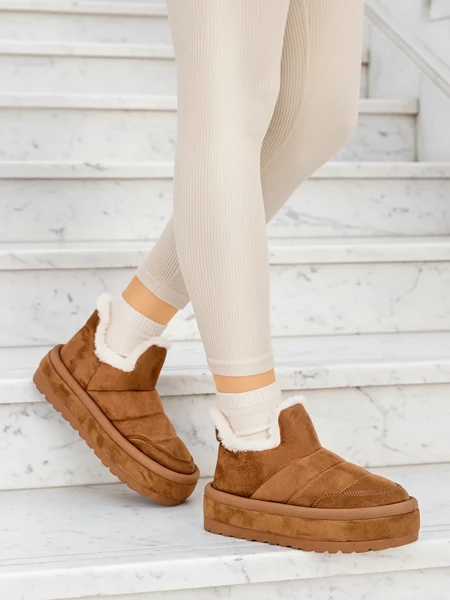 Royalfashion Дамски къси ботуши Zoeno a'la snow boots