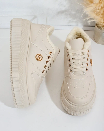 Royalfashion Затоплени дамски маратонки с кожа Rozit