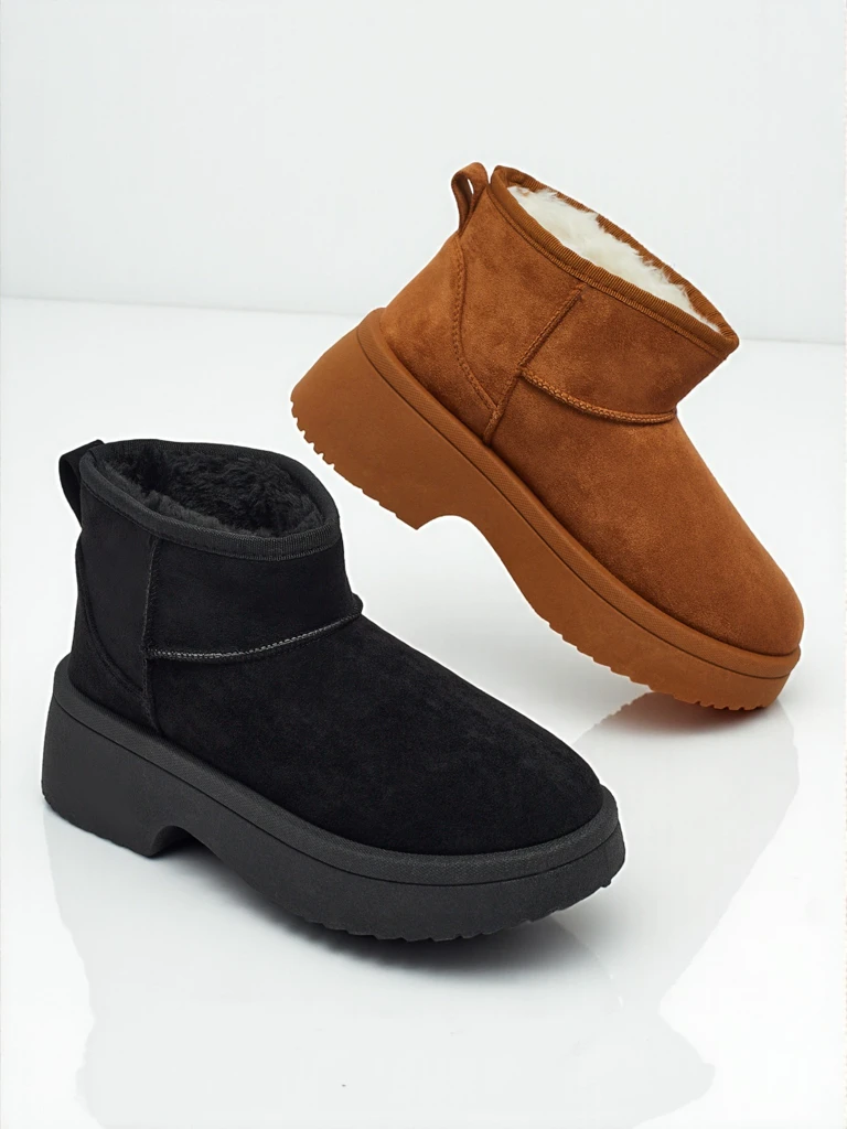 Къси дамски боти а ла сноубутс Liorah