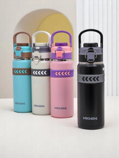 Royalfashion Термална чаша с накрайник и дръжка Спортни експерти