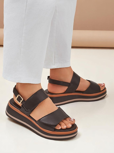 Royalfashion Дамски сандали с по-дебела подметка Tulipp