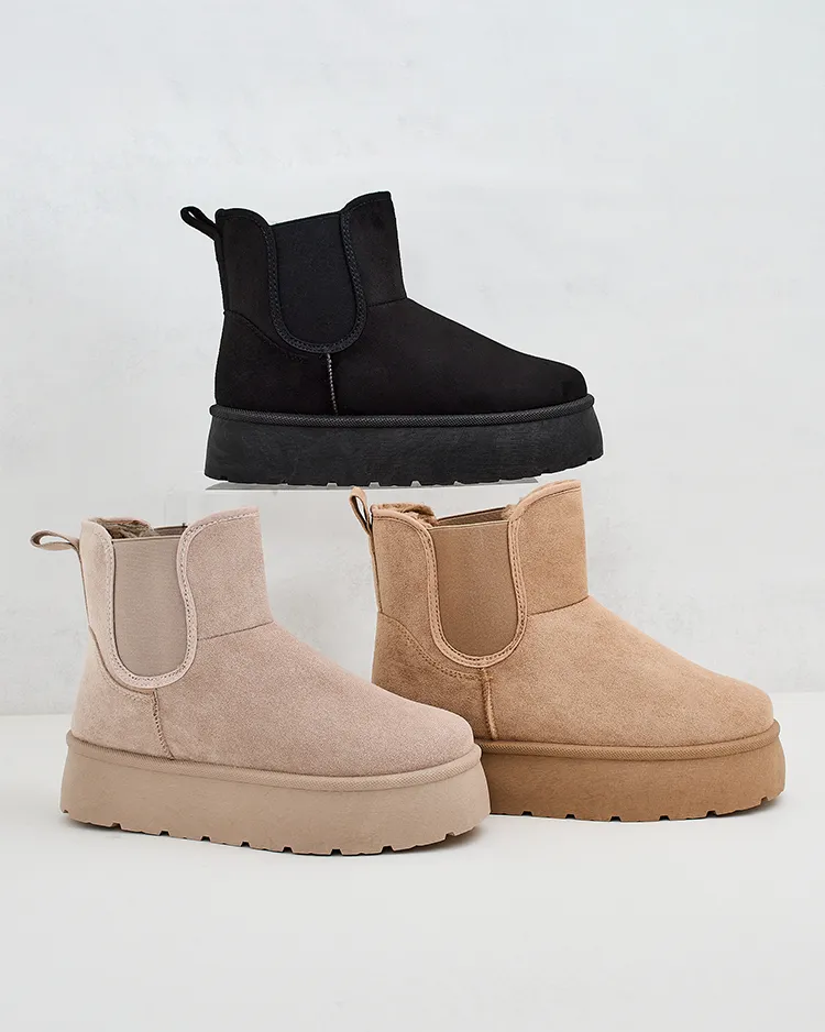 Royalfashion Дамски къси ботуши Nomas a'la snow boots