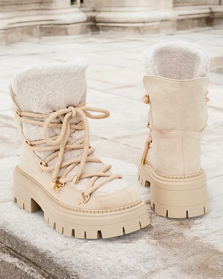 Royalfashion Lozin дамски ботуши за сняг с дантела