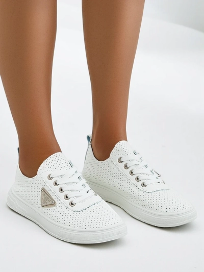 Роялфешън Дамски спортни обувки с връзки с принт Фенни