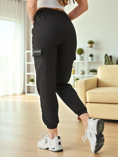 Панталони Elenna Спортни Дълги Черни с Джобове