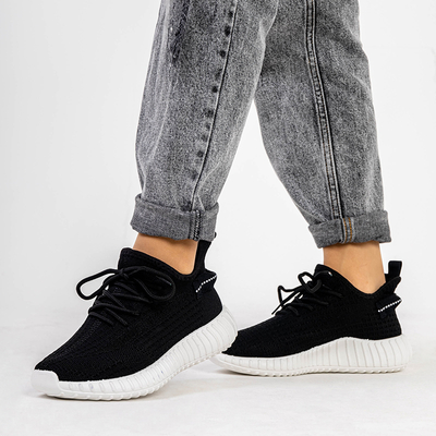 Czarno-białe damskie buty sportowe Fransi - Obuwie