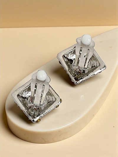 Royalfashion Дамски клипс обеци с цирконии