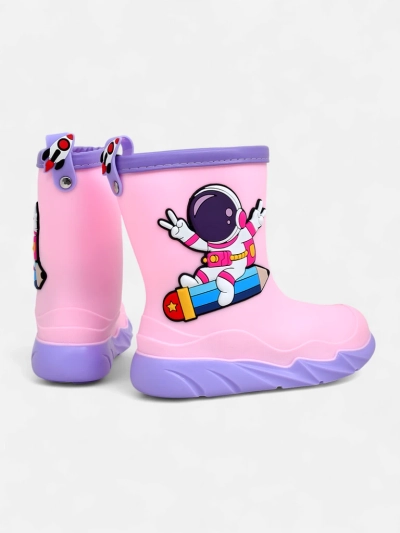 Royalfashion детски гумени ботуши за дъжд с астронавт Космос