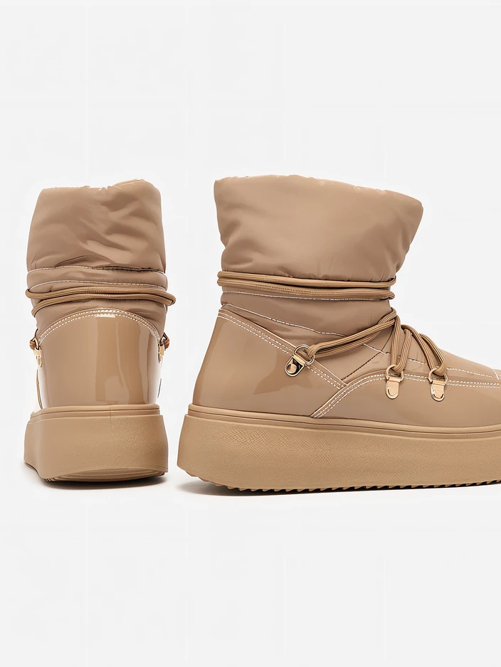 Royalfashion Дамски ботуши за сняг в кафяв цвят Dabenda