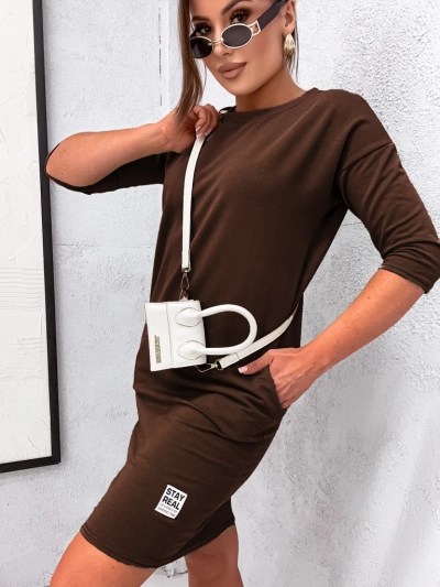 Royalfashion Дамска мини рокля от плат