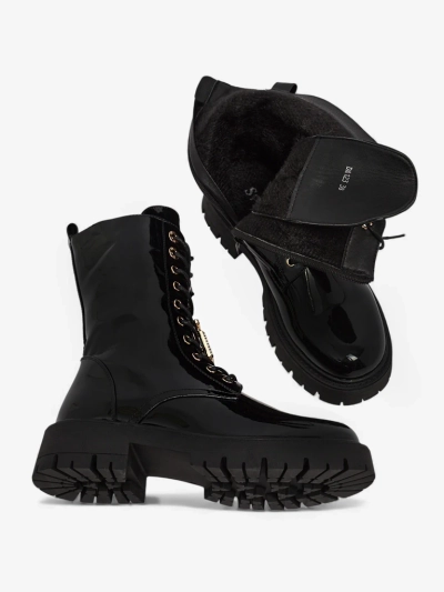 Дамски боти Luna черни кожени елегантни за есента