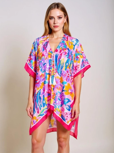 Парео Selene Colore – многоцветна туника Royalfashion с V-образно деколте