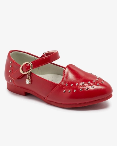 Червени момичешки обувки с кристали Praja- Footwear