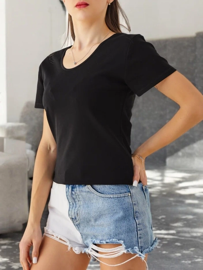 Риза от 100% памук за жени с дантела на гърба