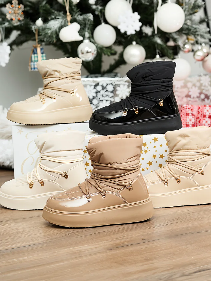 Royalfashion Дамски ботуши за сняг в кафяв цвят Dabenda