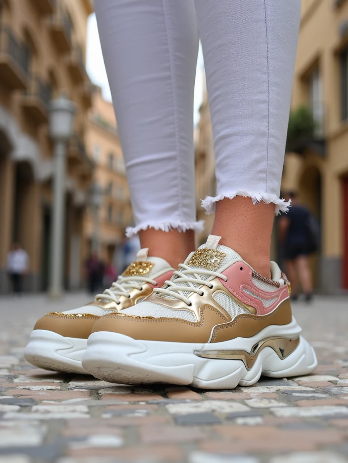 Женски маратонки Royalfashion с по-дебела подметка Lesalli