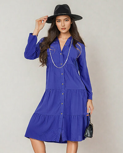 Royalfashion Дамска миди рокля