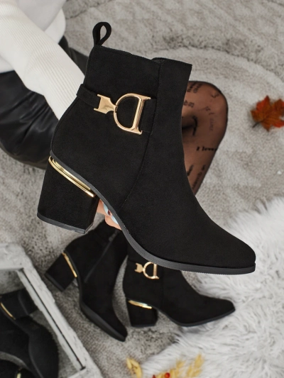 Дамски боти от еко велур на ток Calyssa