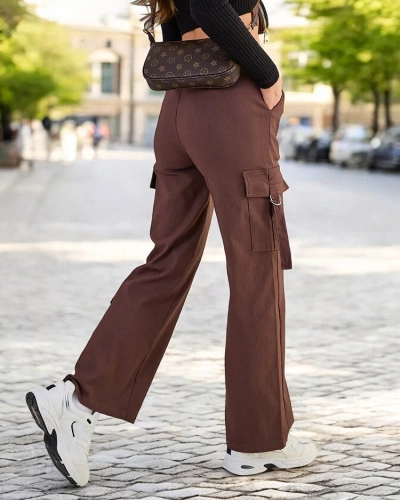 Royalfashion Дамски бойни панталони от плат