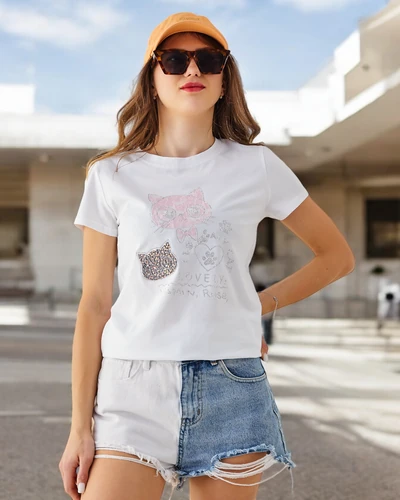 Royalfashion Дамска памучна блуза