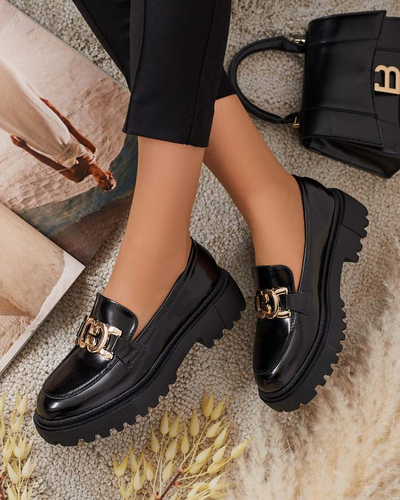 Royalfashion Дамски лакирани мокасини Bevevra