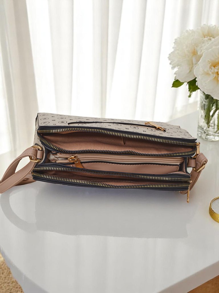 Royalfashion Малка дамска чанта от еко кожа с принт Viva Linea