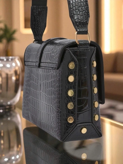 Royalfashion Лакирана малка дамска чанта от еко кожа Nexa Vale