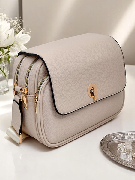 Royalfashion Малка дамска чанта от еко кожа с 2 отделения