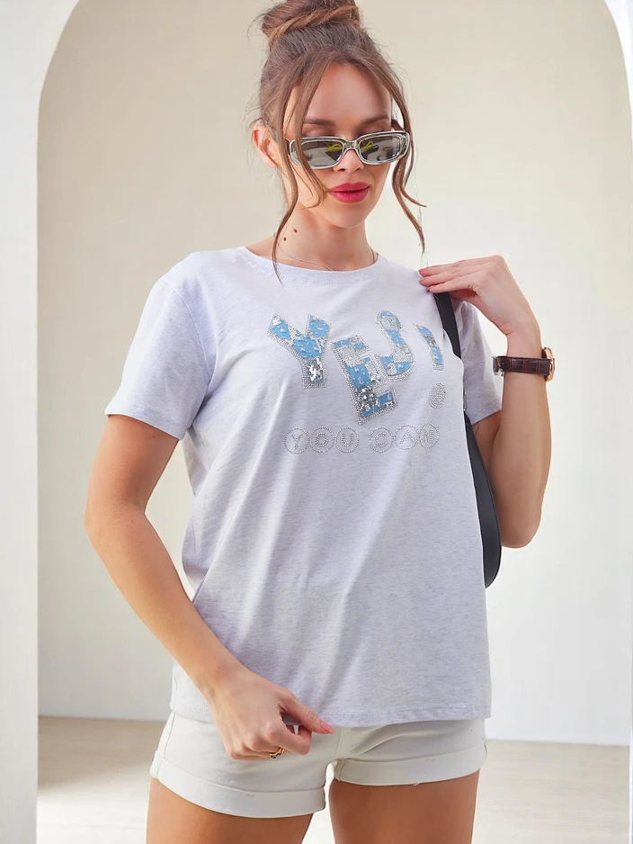 Royalfashion Женска памучна тениска Да!