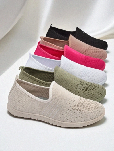 Дамски мокасини Callista бежови от дишаща материя пролет лято