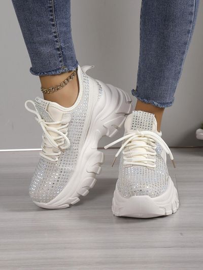 Royalfashion Дамски спортни кецове с камъчета Blysco