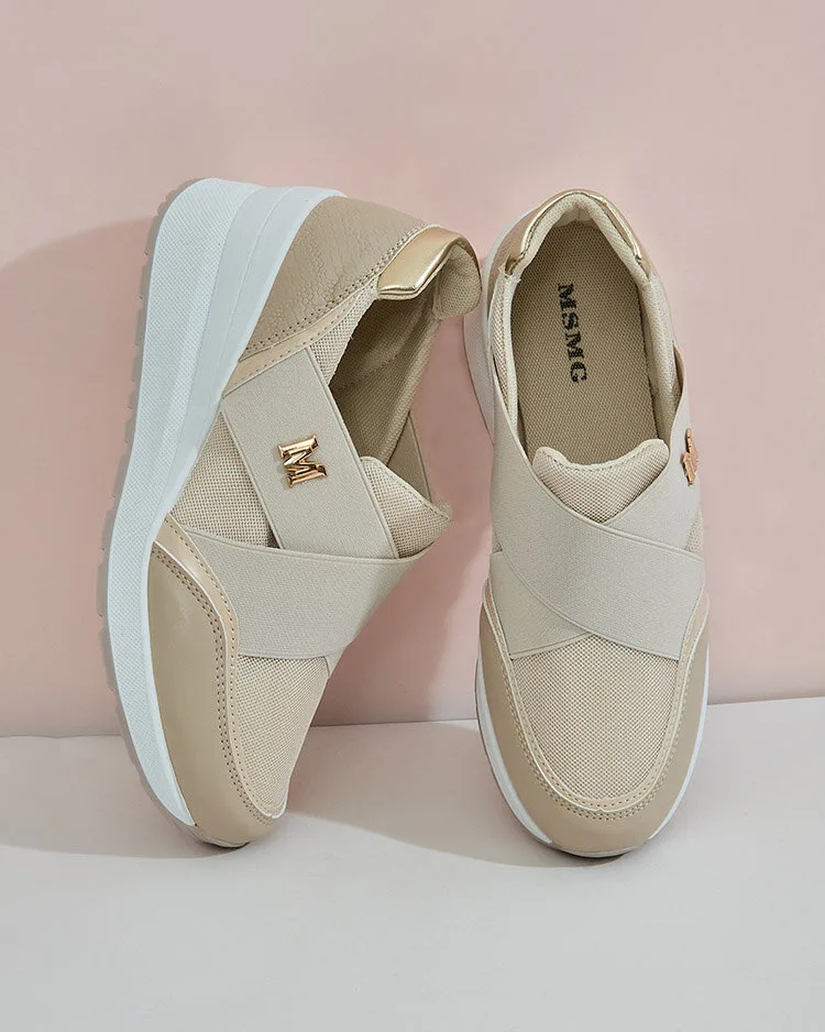 Royalfashion Дамски спортни кецове на ток Benntas