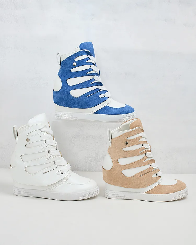 Royalfashion Дамски спортни ботуши на ток Pamstinsa