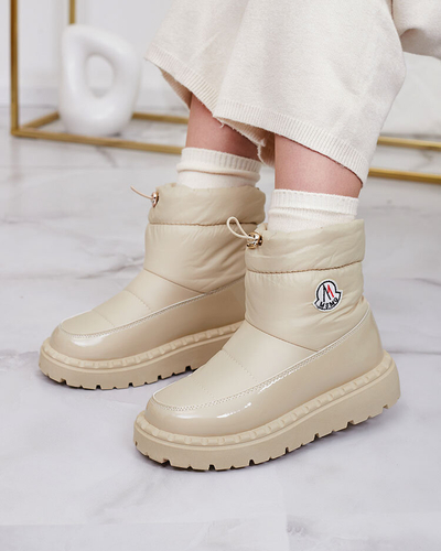 Royalfashion Дамски ботуши за сняг в бежов цвят Ireda