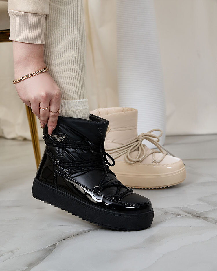 Royalfashion Дамски ботуши a'la snow boots в черно Nevsone