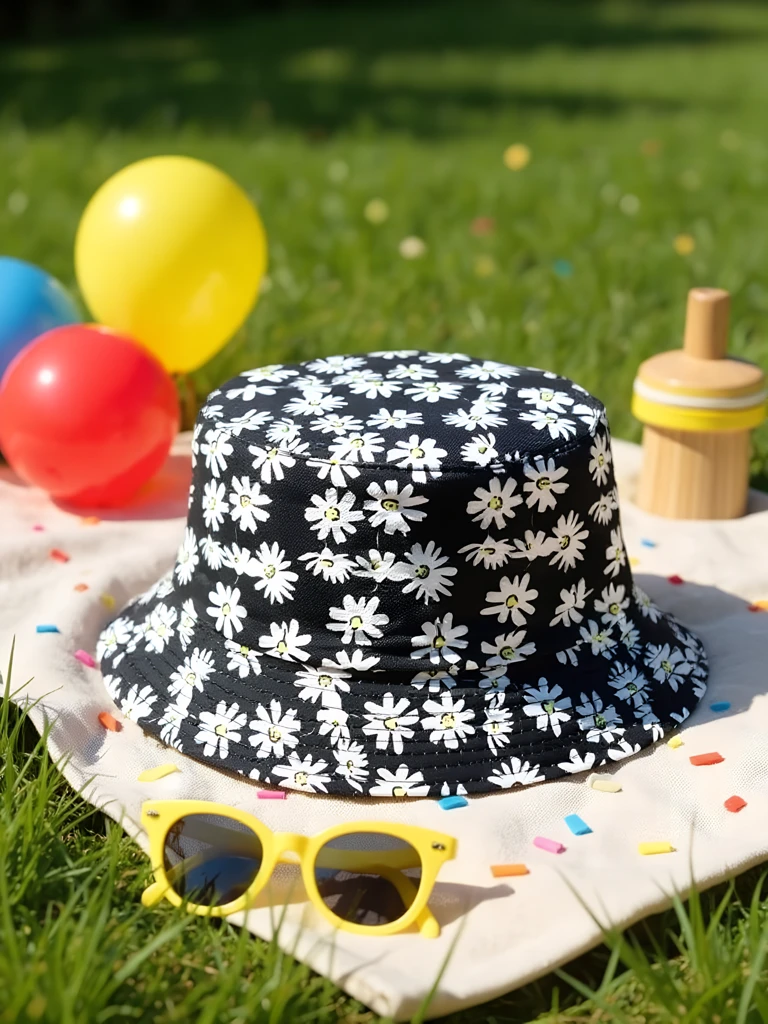 Royalfashion Детска шапка тип кофа Color Splash Bucket