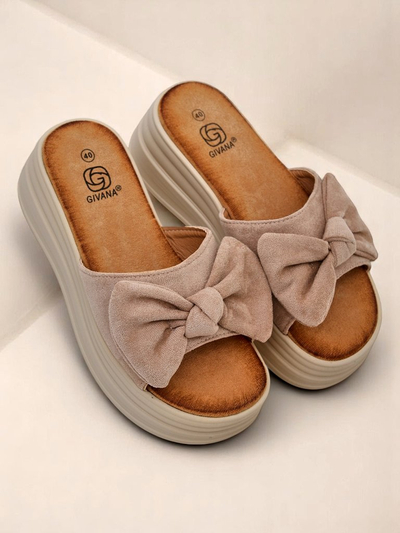 Royalfashion Дамски чехли на платформа Givan