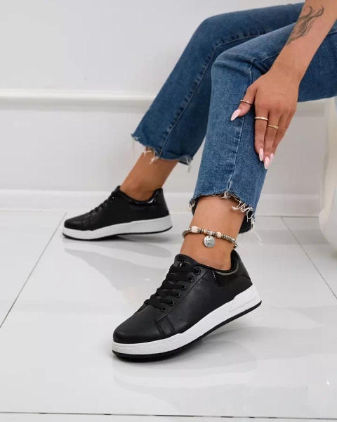 Royalfashion Черни класически спортни обувки Active Icons