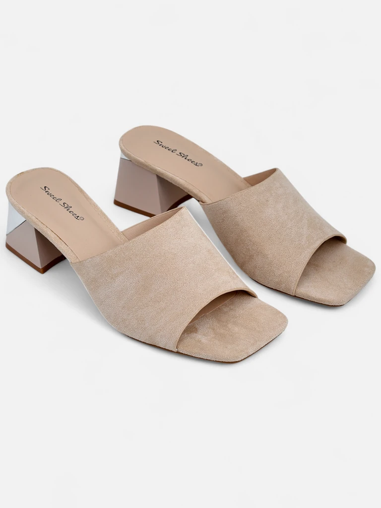 Дамски чехли Royalfashion с декоративни токчета Vollatie