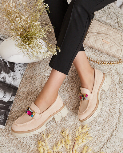 Royalfashion Мокасини с цветни камъни Sariner