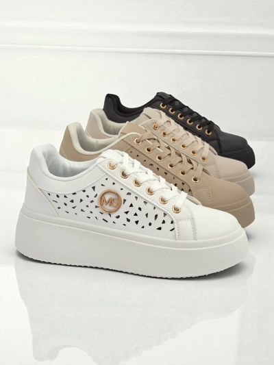 Aurelia Bianca – Бели Сникърси Платформа Royalfashion Ecru