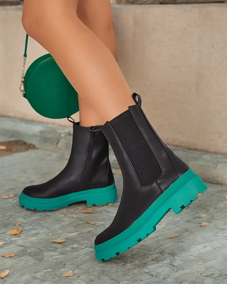 Дамски ботуши от естествена кожа Royalfashion Eko Дамските ботуши Ereste