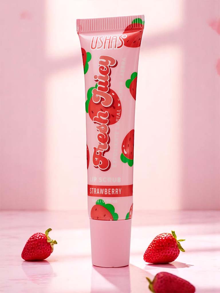 Скраб за устни с ягоди