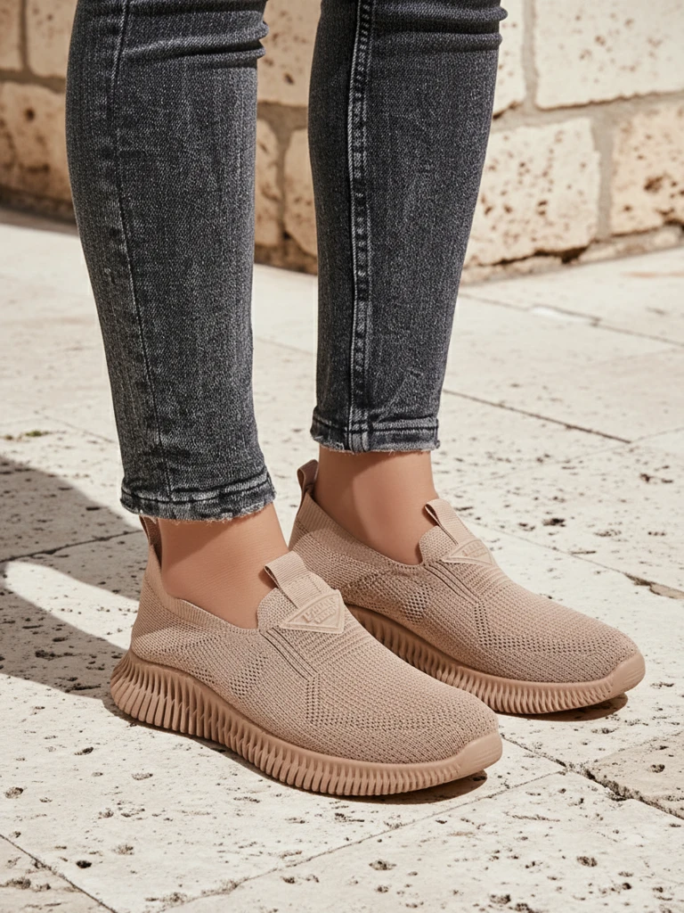 Royalfashion Дамски спортни обувки Serra, тип slip-on, от текстил